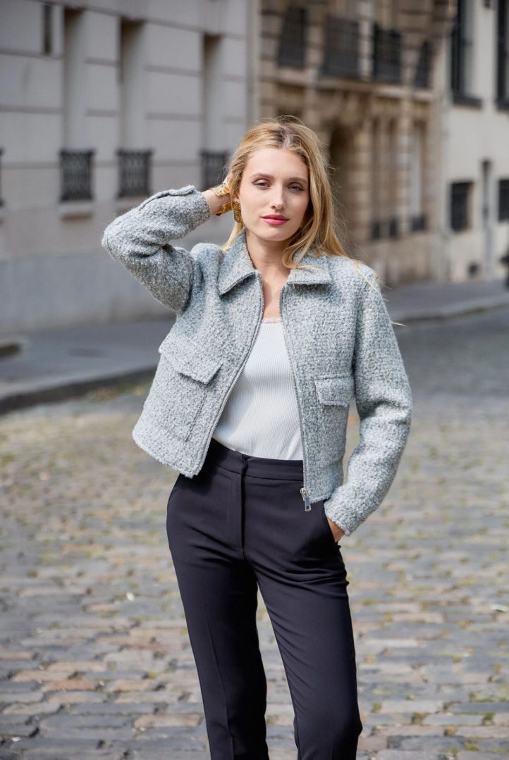 Atena — Cropped Bouclé jacket