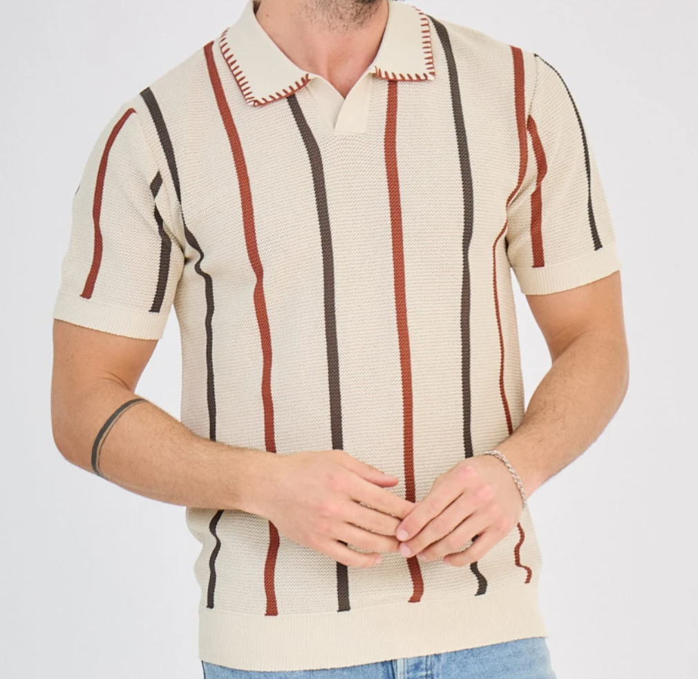 Righe Raffinate Polo