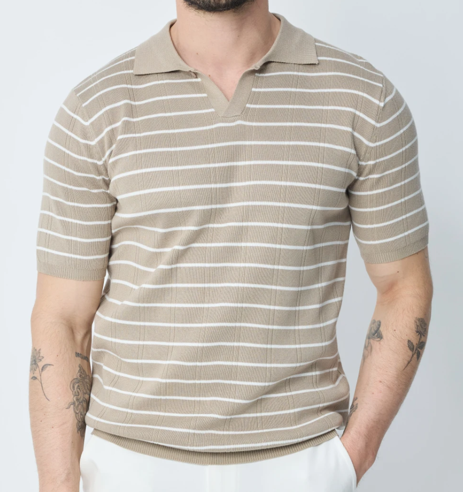 Verona Fine-Stripe Polo